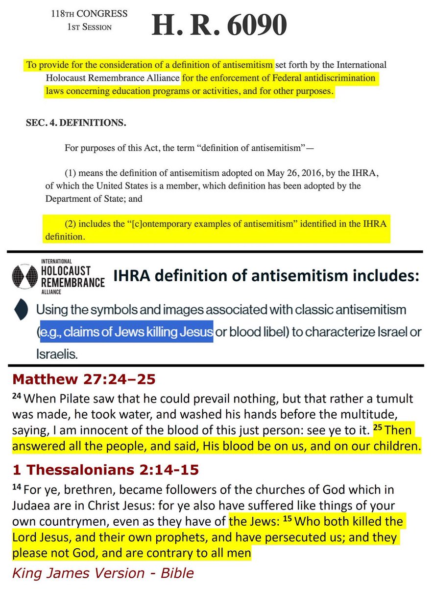 According to wording in HR 6090, parts of the Bible would be illegal 🙇‍♂️