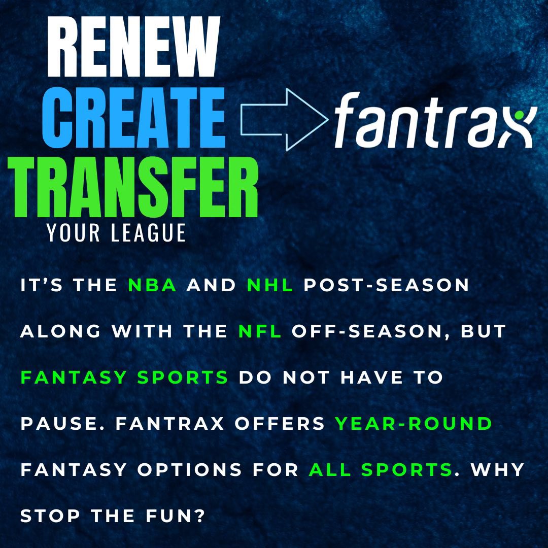 Fantrax is 365 Days a Year Sign up for your free league TODAY