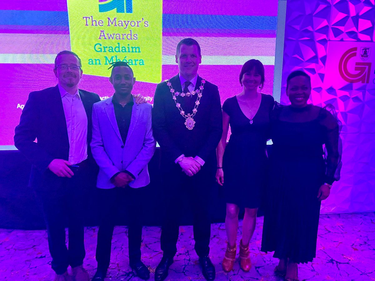 @sanctuarygalway (@sanctuarygalway) on Twitter photo Very proud to be nominated for <a href="/GalwayCityCo/">Galway City Council</a> Mayor's Awards as part of Walk the Talk Galway yesterday.
Huge congrats to all winners!
Lots of great work is being done across Galway to support communities and promote social cohesion. Well done all! <a href="/POSIrl/">Places of Sanctuary Ireland</a> <a href="/GalwayCommunity/">Galway City Partnership</a> Very proud to be nominated for <a href="/GalwayCityCo/">Galway City Council</a> Mayor's Awards as part of Walk the Talk Galway yesterday.
Huge congrats to all winners!
Lots of great work is being done across Galway to support communities and promote social cohesion. Well done all! <a href="/POSIrl/">Places of Sanctuary Ireland</a> <a href="/GalwayCommunity/">Galway City Partnership</a>