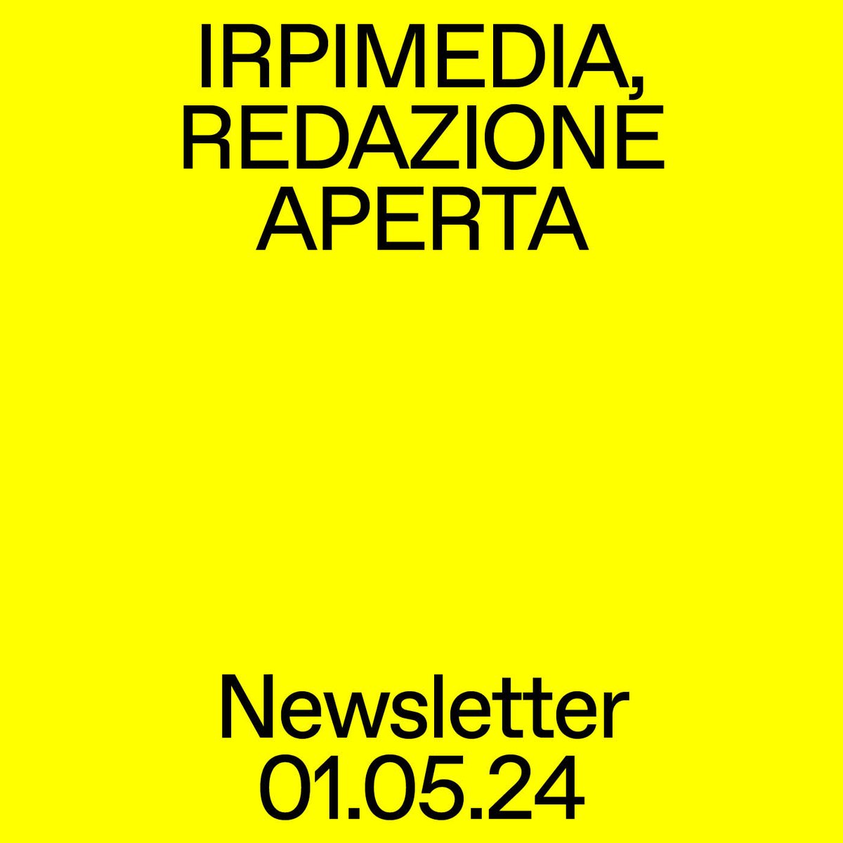 📩 Ieri vi abbiamo mandato una newsletter che parla di noi e della grande notizia del mese di aprile, il lancio del nostro programma di membership di IrpiMedia: MyIrpi. Entra a far parte della nostra community. Scopri tutti i dettagli qui: irpimedia.irpi.eu/membership/