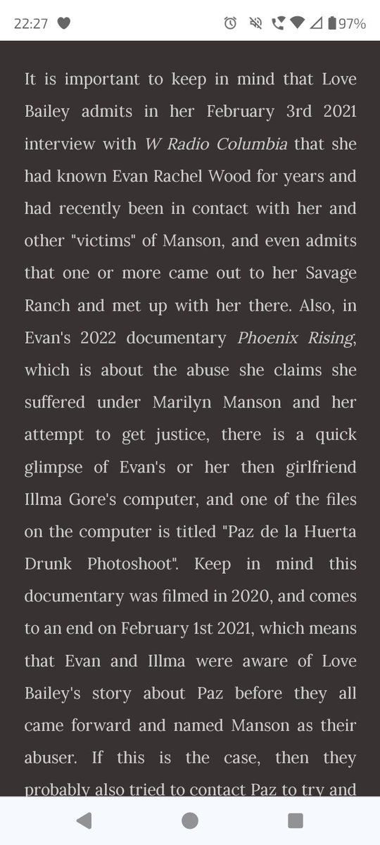 #lovebailey had other accusers out at her #SavageRanch before the accusations were made public. Further supporting #marilynmansons claim of an organised #metoohoax.