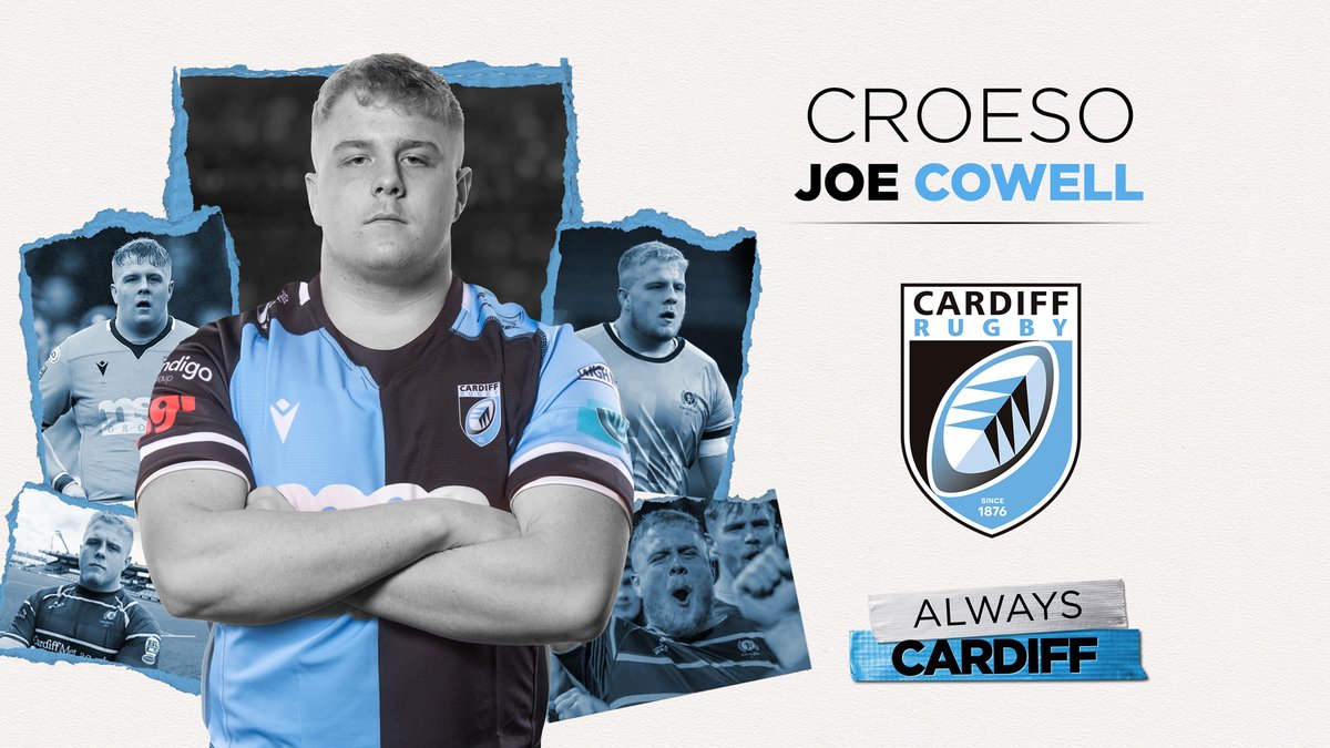 NEW SIGNING 📝

The Club has continued building for the future with the signing of @CardiffMetRFC front-row forward, Joe Cowell 

🔗 cardiffrugby.wales/news/cardiff-s…

#AlwaysCardiff 🔵⚫️