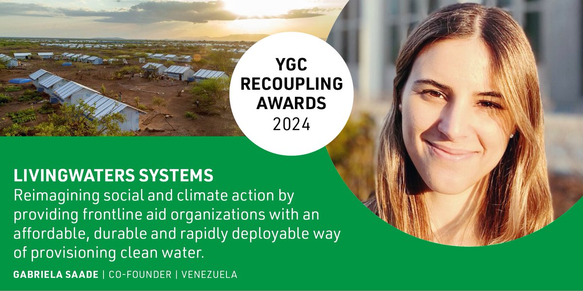 Due to limited resources, refugees usually live in very densely populated areas where access to #WASH is often far below basic standard.🚰 @gabysaadeg & LivingWaters Systems tackle this problem by providing portable rain harvesting gutters to refugees & off-grid settlements!💚