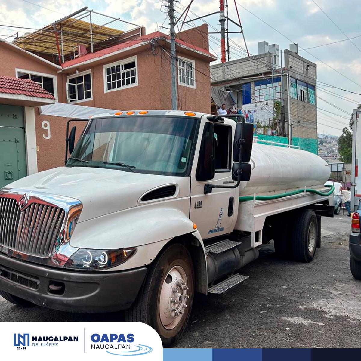 💦Tan solo ayer, en la colonia Altamira se entregaron 280 mil litros de agua y a San Antonio Zomeyucan 130 mil. La Unidad de Pipas también atendió a Olímpica Radio, Fraccionamiento El Parque, La Cañada, San Mateo Nopala y Lomas Verdes.💦