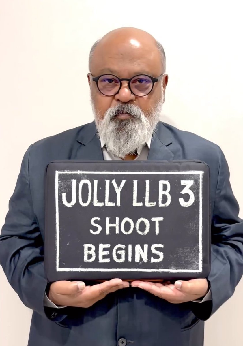 #JollyLLB3 Shoot begins.

Starring #AkshayKumar #ArshadWarsi & #SaurabhShukla.

Directed by #SubhashKapoor