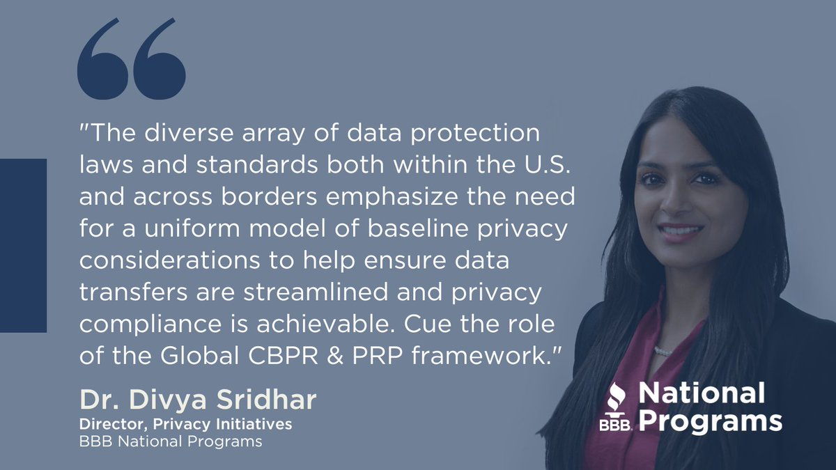 Catching up on the latest #GlobalCBPRForum news? Check out @Policy_DrDivya' recent article, published by IAPP (@PrivacyPros), breaking down everything you need to know about this refreshed framework:
 
hubs.la/Q02vNd-g0
 
#DataPrivacy #GlobalCBPR #Privacy