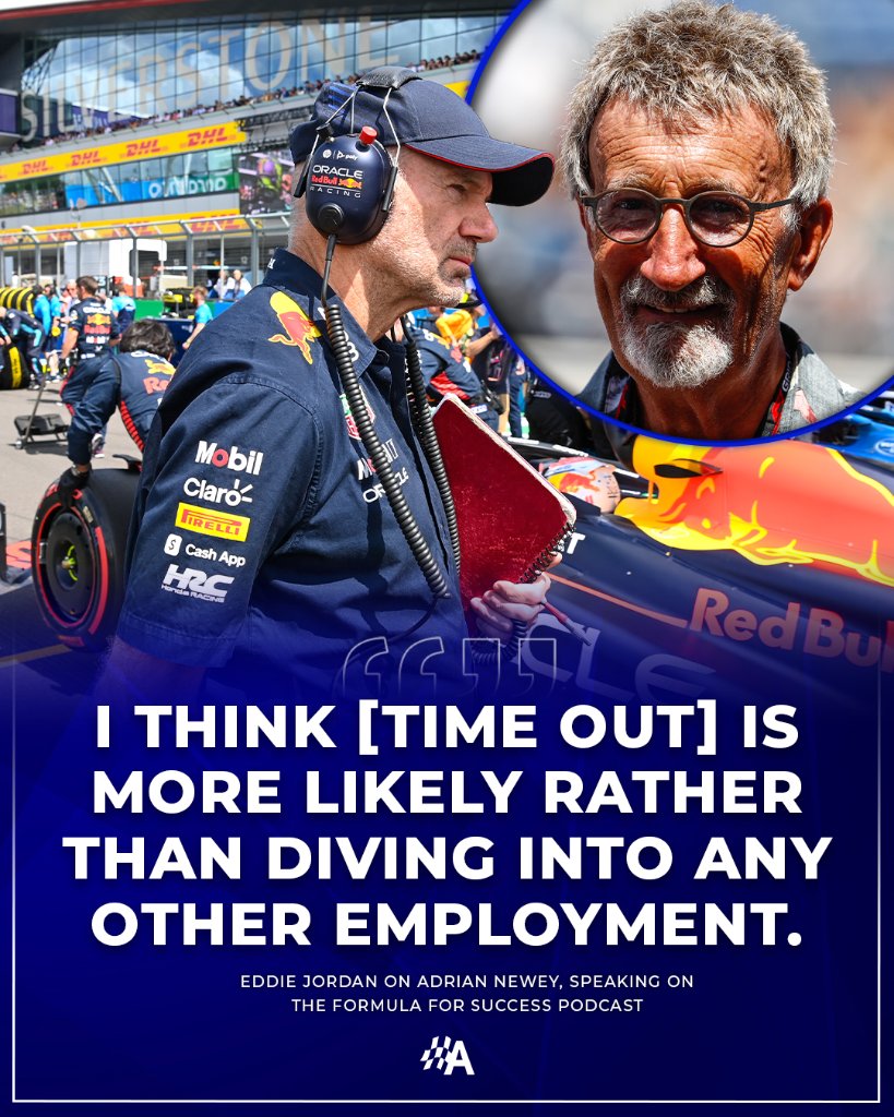Adrian Newey's manager, Eddie Jordan, thinks his client will take some 'time out' rather than 'diving' into another #F1 team 😱 🗣️ 'I very much doubt if Adrian has spoken to anybody in that regard.' #F1