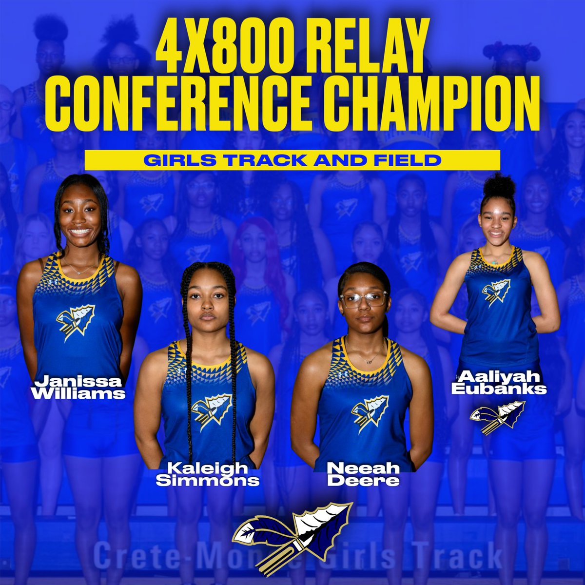 Congratulations to your Southland Athletic Conference Champions in the 4x800 Meter Relay! #GoWarriors