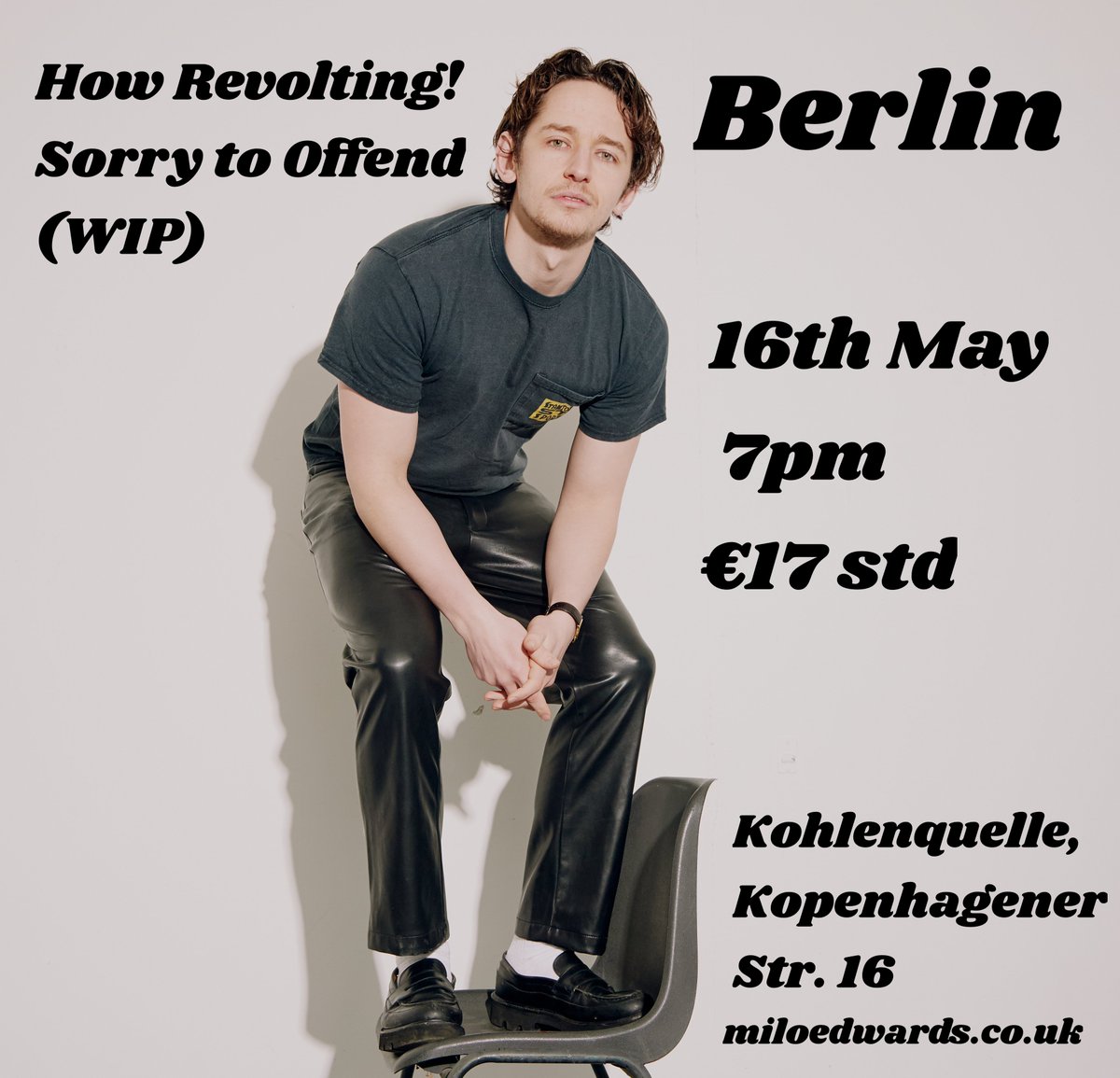 BERLIN! i'm bringing my completely new show to kohlenquelle on may 16th - some cheaper early-bird tickets are still available if you hurry! (tix in thread)