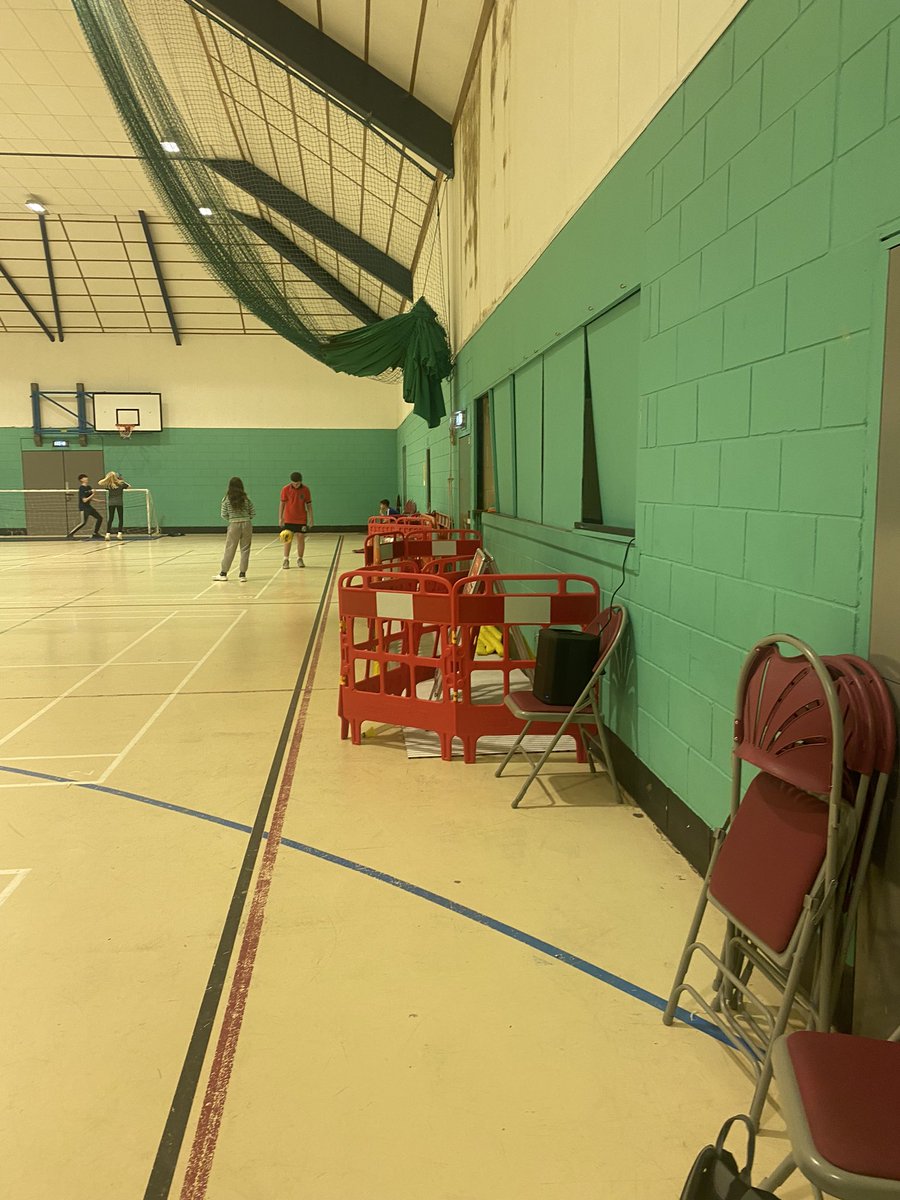 This is our Polling station in Brackley. 
You can’t miss it, you will be welcomed in to the smell of damp plaster ! 
It’s an example of why we need change. 

#VoteToday 
#Brackley