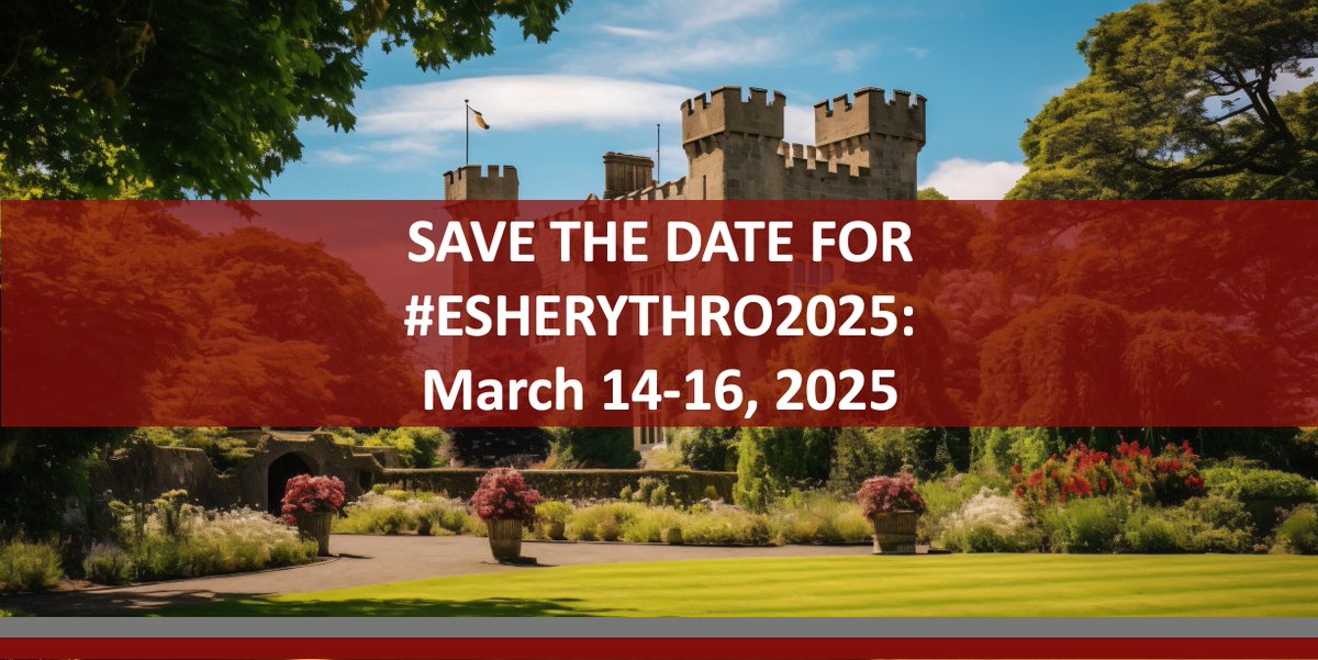 SAVE THE DATE FOR #ESHERYTHRO2025: March 14-16, 2025 in Malahide (Dublin) 🇮🇪 4th Translational Research Conference: #Erythropoiesis, Iron homeostasis and Ineffective Erythropoiesis ➡ bit.ly/3Qu3Ils Chairs: M-D. Cappellini, M. Fontenay, @DrAlexisThompsn #ESHCONFERENCES