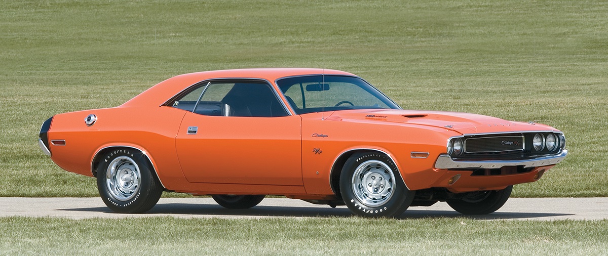 Nineteen-seventy saw the initiation of a new member of the ponycar club: the #Dodge #Challenger. It shared the E-body platform with the #Plymouth #Barracuda, which was designed to accept big engines like the 425-horsepower Hemi that was optional in the Challenger R/T.