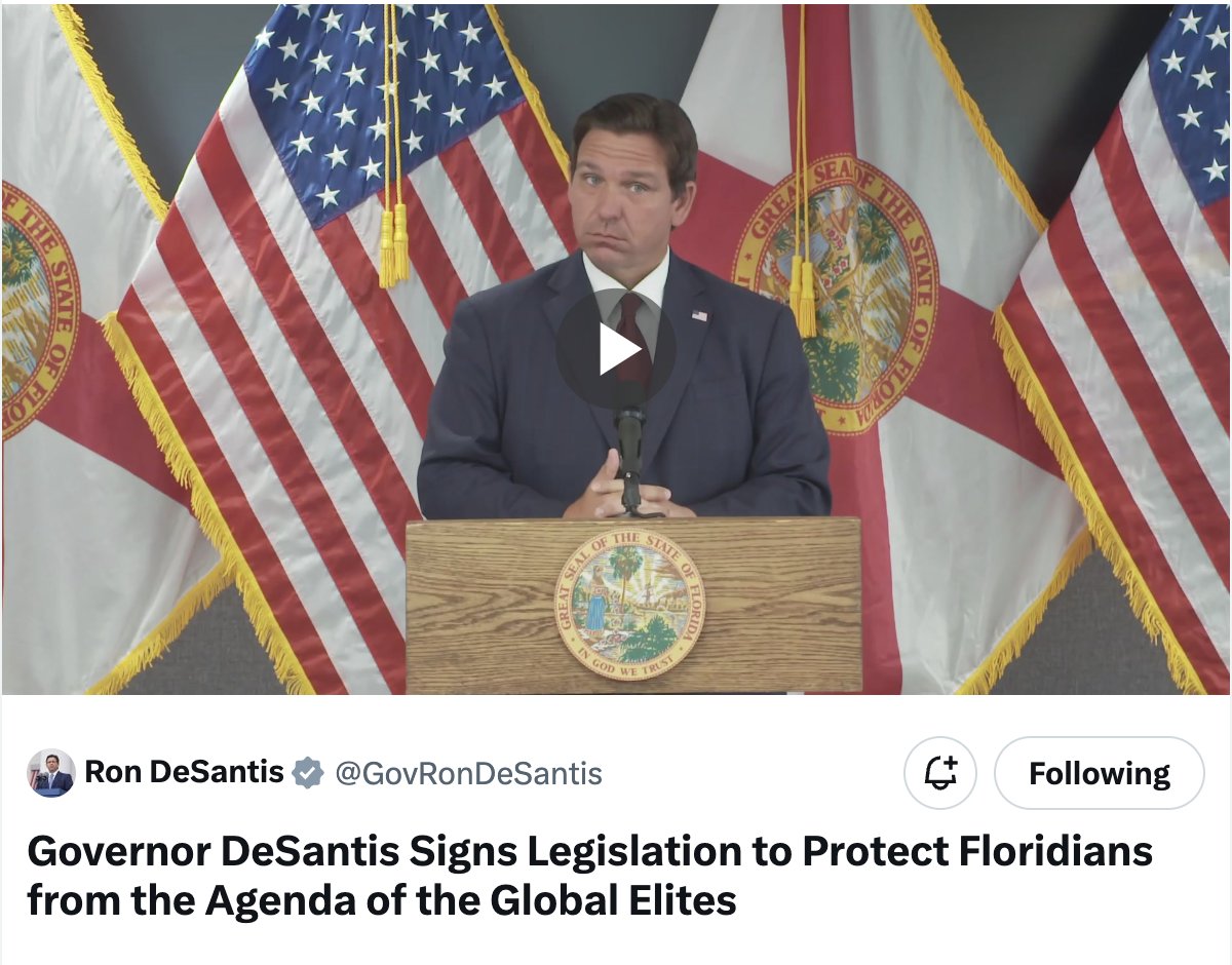 Check out this absolute Bozo psyopping Floridians to get re-elected 🤡