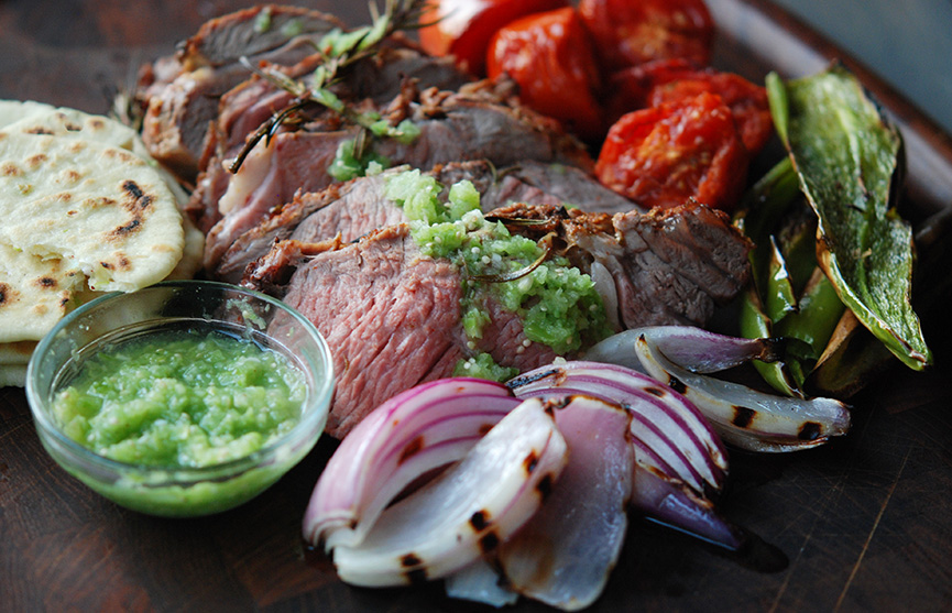 Homemade tortillas are on a whole other level from their store-bought siblings, especially when you mix them with bacon fat and fresh scallion. They're fun to make, simple, and pair perfectly with grilled lamb and fresh tomatillo salsa Thx @reneortiz for teaching me this one…