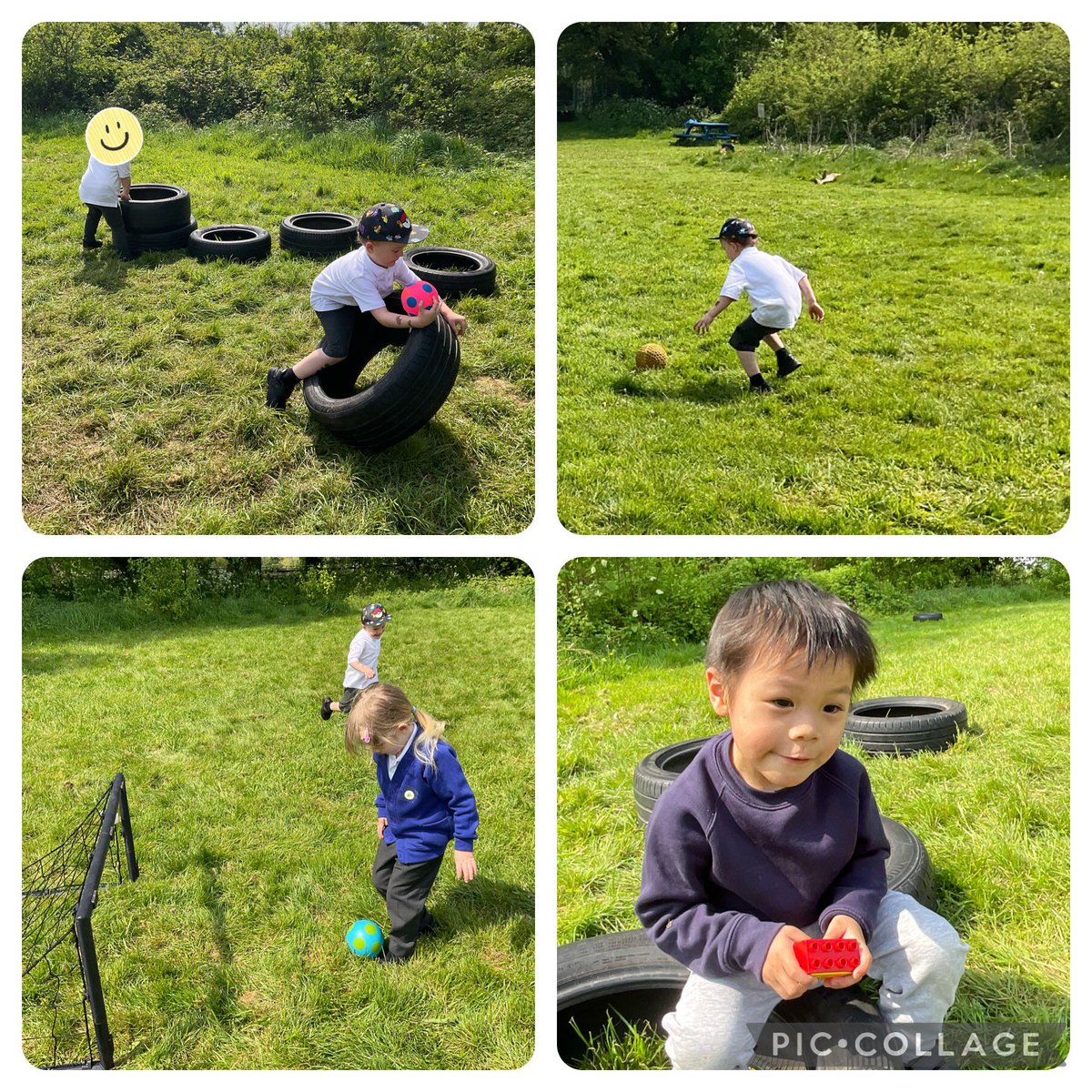 The Rabbits taking every opportunity to have fun in the sun!#healthybodieshealthyminds #eyfs #physicaldevelopment #jtmat #ballskills