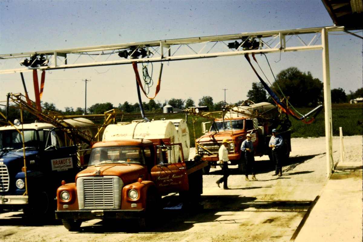 This #ThrowbackThursday takes us back to the late ‘60s at our Pleasant Plains plant. Pictured are BRANDT employees preparing shipments of liquid fertilizer and herbicide to support customers and their fields, a commitment that remains at the core of our retail operations today.