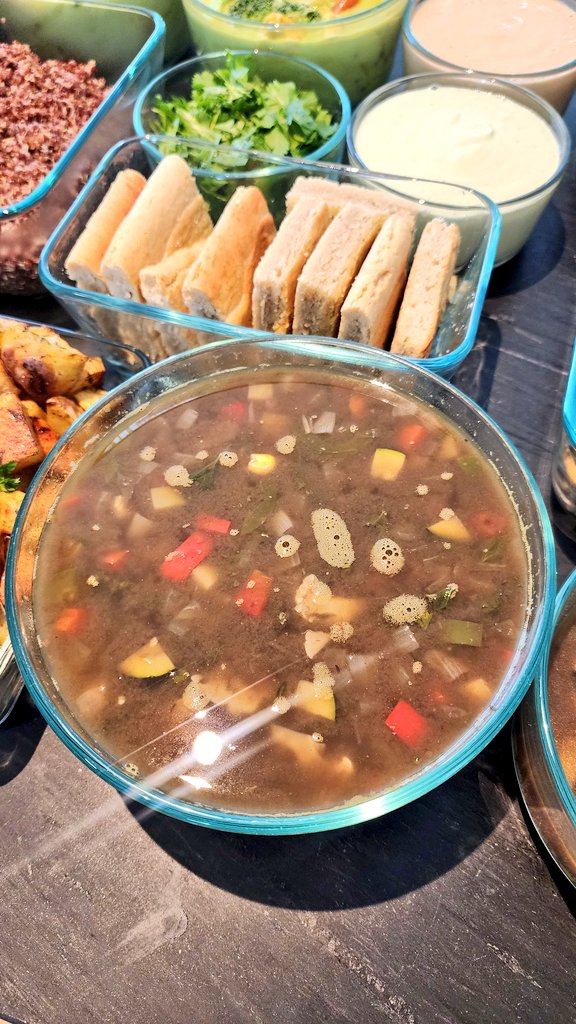 Made a Southwestern Black Bean and Corn Soup on Tuesday, and it turned out pretty great! 
The best part was my client emailed me later that day to tell me how good it was. ✅️🤙❤️