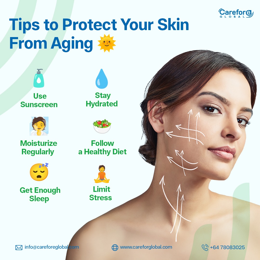 Want to keep your skin looking youthful and radiant? Here's how you can protect it from the signs of aging 👇.#SkinCareTips #AntiAging #YouthfulSkin #HealthySkin #SkinProtection #SkinHealth #PreventAging #UVProtection #SunProtection #AgingGracefully #AgeDefying #WrinklePrevention