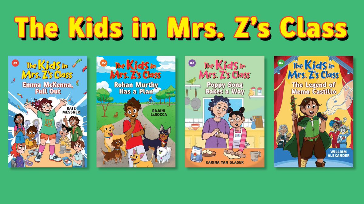 Spending my day doing radio & TV interviews for our new multi-author series THE KIDS IN MRS. Z'S CLASS and my biggest challenge is not confusing our authors with their characters. 'So then Poppy wrote -- I mean, @KarinaYanGlaser wrote book 3...'