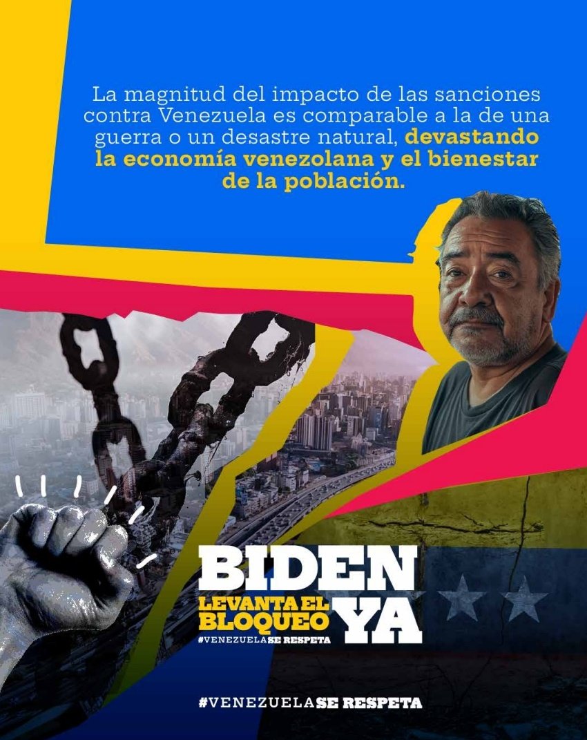 #BidenLevantaElBloqueoYa @NicolasMaduro @RMarcoTorres @minaguasoficial