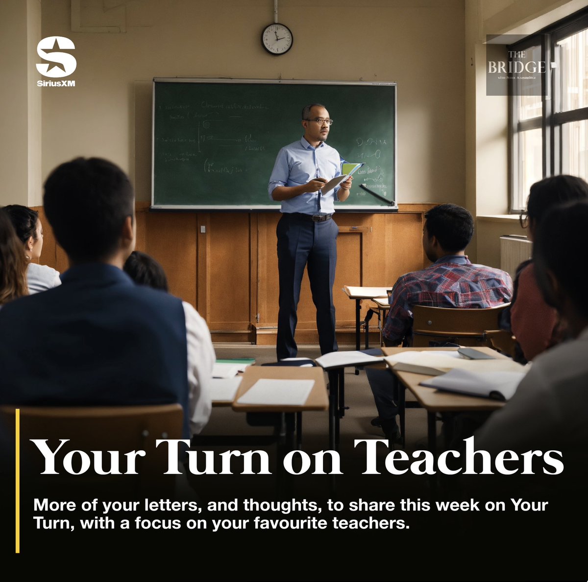 Lots of replies for our question of the week: Name the one teacher who made a real difference in your life. Emotional stories and passionate letters from across the country, highlight Your Turn this week. Listen at noon EST on @CanadaTalks167, and wherever you get your podcasts.