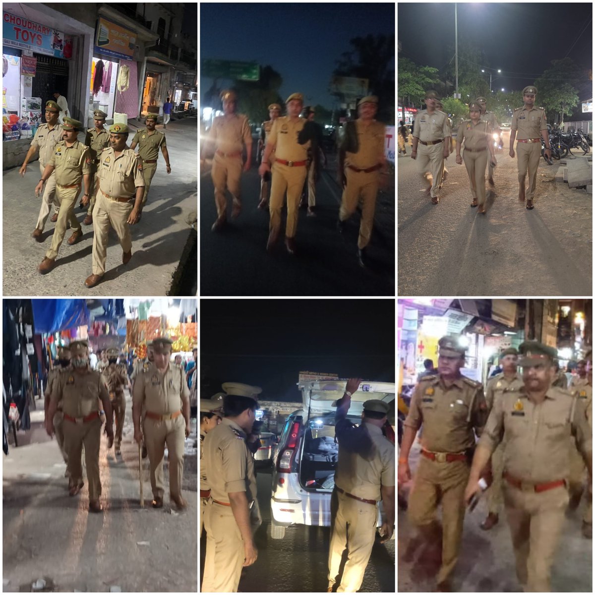 #PoliceCommissionerateGhaziabad गाजियाबाद के समस्त थाना क्षेत्रों में शान्ति व कानून-व्यवस्था बनाये रखने एवं आमजन में सुरक्षा का भाव जागृत करने के उद्देश्य से #GhaziabadPolice द्वारा पैदल गश्त व संदिग्ध वाहन/व्यक्तियों की चेकिंग की जा रही है। @Uppolice