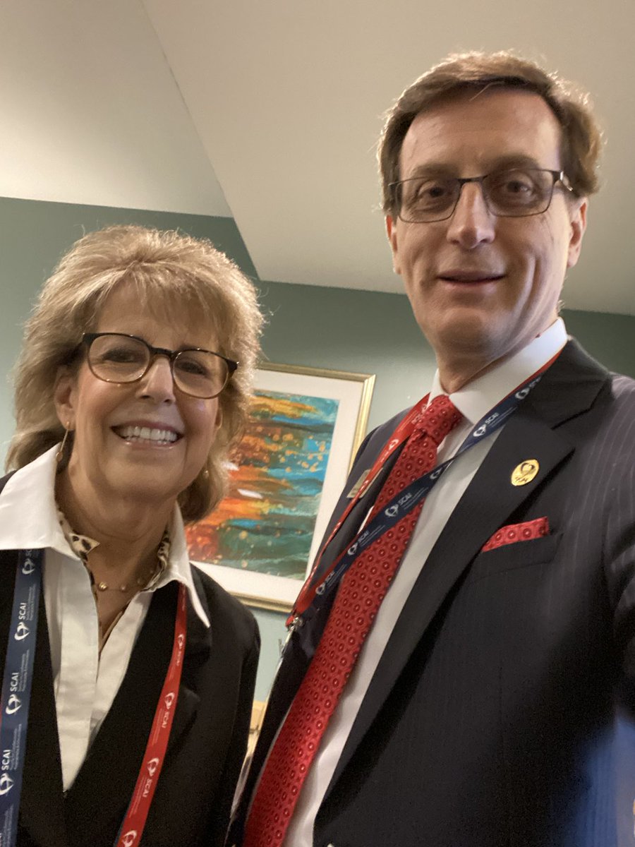 What could be better ? President of ⁦@SCAI⁩ ⁦@georgedangas⁩ with the #Legend Dr Alice Jacob Don’t miss her well deserved award ceremony at the opening sessions today!!! #CardioTwitter ⁦@AHAScience⁩ #SCAI2024