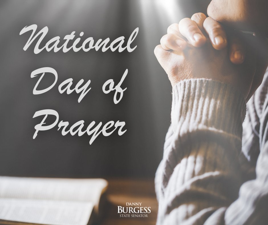 Today's #NationalDayOfPrayer serves as a reminder of the power of prayer and how it can bring strength and comfort to us in good times and bad. Together, let us pray for wisdom, peace and the future of our state and nation.