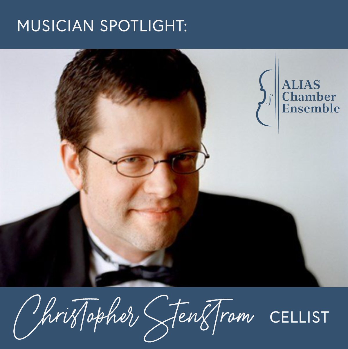 Christopher Stenstrom performs contemporary and Baroque music on Cello among other instruments. He’s studied at prestigious institutions and is very active in the nonprofit arts community! 
He's a founding member of ALIAS and is an early music specialist. 

#Classicalmusicians