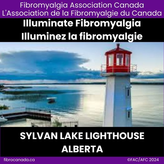 Shining a spotlight on @SylvanLake_AB for their purple lights, raising fibromyalgia awareness with every glow! #FAC #AFC #lightup4fibro #éclairezpourlafibro #AwarenessMatters #lasensibilisationcompte