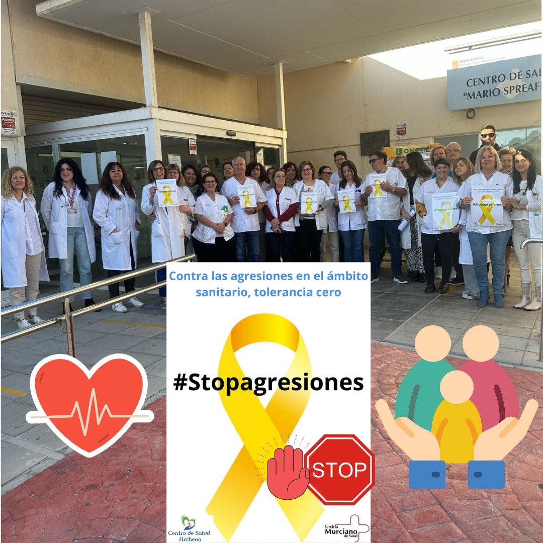 Repulsa ante la nueva agresión hacia un compañero en Cartagena. Desde el <a href="/SArchena/">C.S. ARCHENA</a> pedimos respeto hacia los profesionales que trabajamos para mejorar la salud de los ciudadanos. Habla con educación y sin levantar la voz. Existe libro de reclamaciones. #stopagresiones