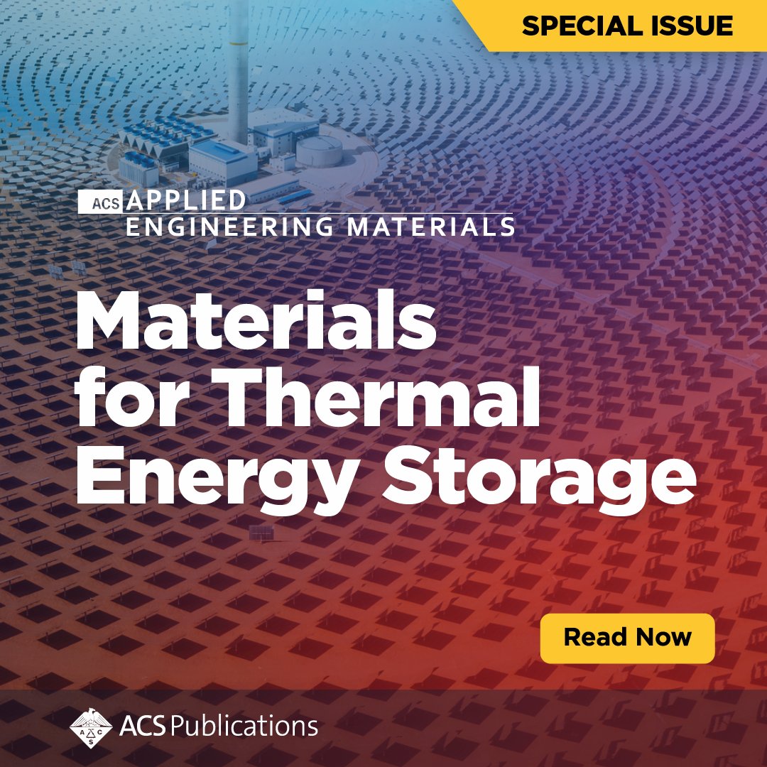 This new Special Issue highlights the state of the art and emphasizes the ongoing need for the advancement of knowledge related to the chemistry and design of thermal energy storage materials. #ACSAEnM go.acs.org/9b5