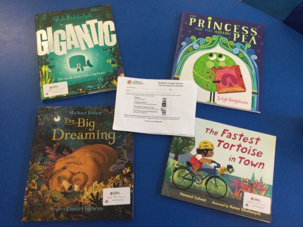 Over the next week, we have an exciting opportunity to share these lovely books and vote for our personal favourite as part of the Children’s Book Awards for the younger children’s category. Thank you @GrrChris I wonder which will be most popular? #readingforpleasure