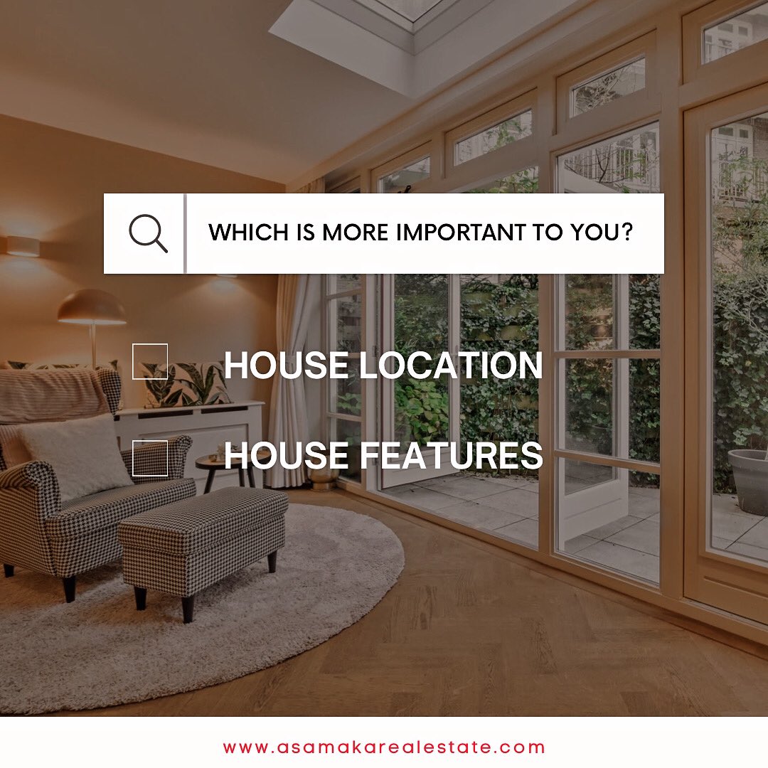 Location or features - what's your priority when finding your dream home? Comment below with your choice! 🏡💬 

#DreamHome #LocationVsFeatures'