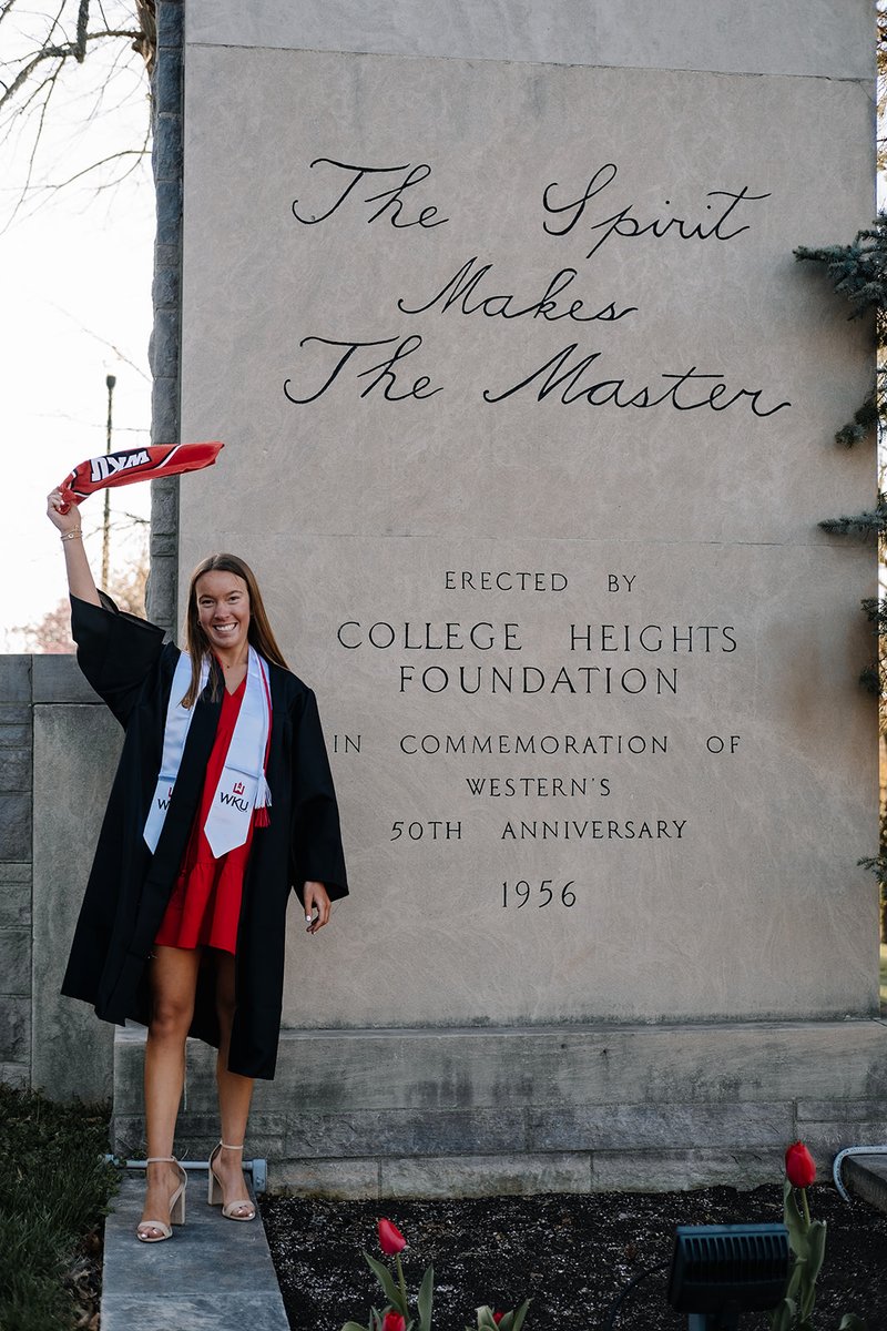 Jenna Sower, hailing from Fort Thomas, graduates with a degree in Elementary Education this week! Her WKU journey is filled with cherished memories, like forming lifelong friendships in the Education Living Learning Community.