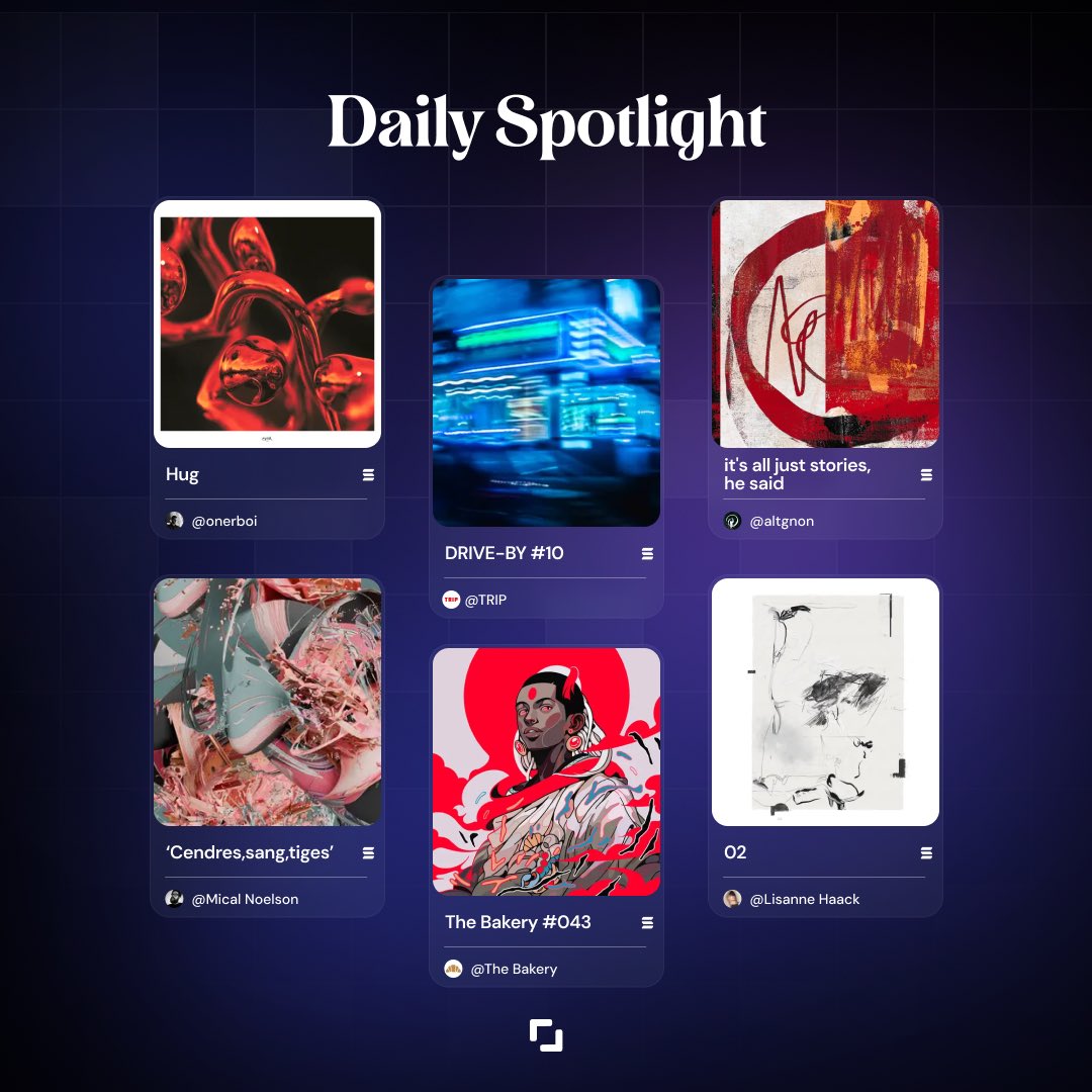 Art is our muse, and the Daily Spotlight is its grand stage! Delight in today's featured pieces and share your admiration with the talented artists listed below 👇