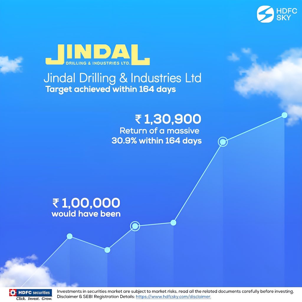 Our stock pick recommendations are soaring! 📈
Invest with us and take your portfolio to new levels💯

#HDFCSky #Smartinvestment #stockrecommendations #expertrecommendations