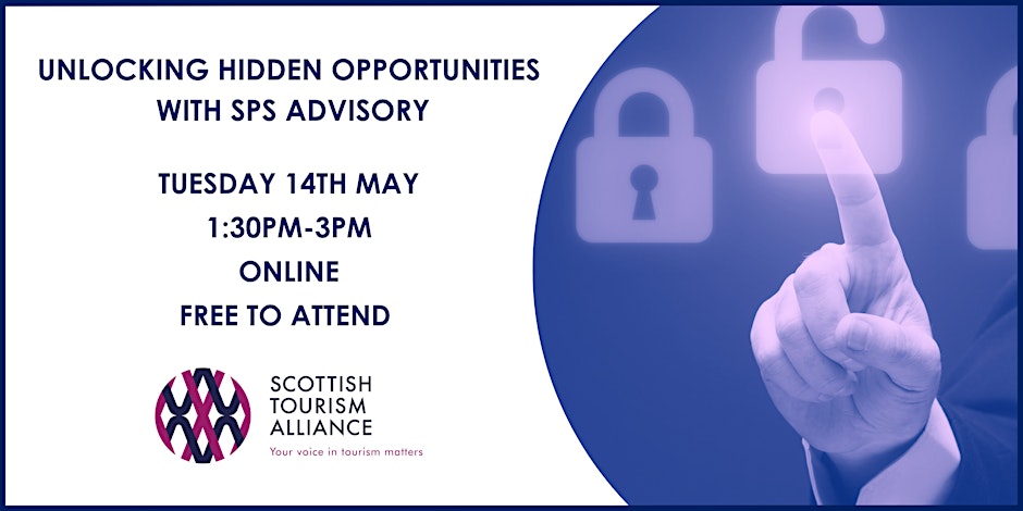 🔑Unlocking Hidden Opportunities with SPS Advisory & The Scottish Tourism Alliance Join the free webinar on Tues 14th May for accessible & actionable advice on navigating COVID-19 business interruption claims for the sector. Register here👉 bit.ly/3y9WLQ9 @st_alliance