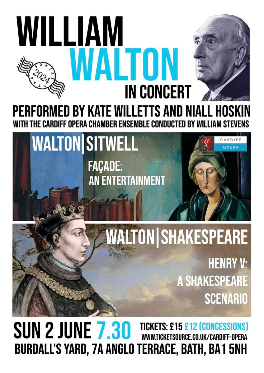 CardiffOpera's tweet image. One month to go until we make our debut at @bathfringe! We can’t wait to share an equal helping of the sublime and the silly, all set to brilliant music by William Walton, performed by @katewillettsss, Niall Hoskin, and the Cardiff Opera Chamber Ensemble.