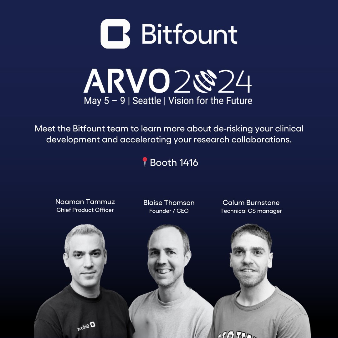 Bitfount is coming to the ARVO 2024 annual meeting in Seattle next week. 📍Booth 1416