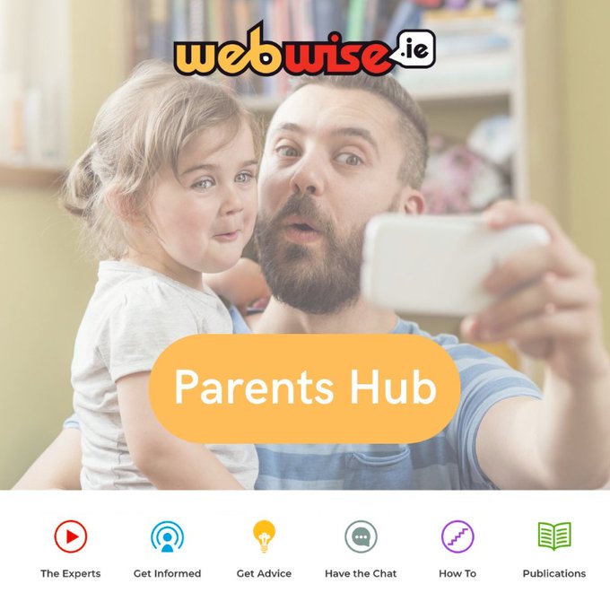 📢The Webwise Parents Hub is a free resource for #parents to help you support your child online. 🔸Advice from experts on key #onlinesafety topics 🔸Explainer guides to popular apps 🔸 How-to guides 🔸 Booklets/checklists ↪️webwise.ie/parents