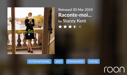Diving into Stacey Kent's #RaconteMoi, a 2010 gem showcasing her enchanting French jazz vocals. This album elegantly blends French songs with Bossa Nova, framed by her signature soft, intimate style. A must-listen for jazz lovers! 🎶 #StaceyKent #JazzVocal
