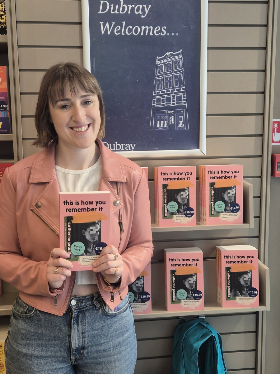 Great displays for #thisishowyourememberit @DubrayBooks Grafton St and Mary St ,all copies now signed by @prasifcat @canongatebooks