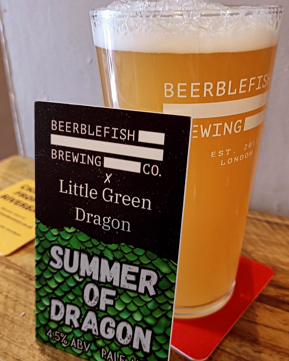 Summer of Dragon is back on! Like summer itself, it might not last very long! #beer #cask #realale #craftbeer #micropub #hazybeer #WinchmoreHill #Enfield #NorthLondon @EandBCAMRA @CAMRA_London @beerblefish @NLondonCAMRA