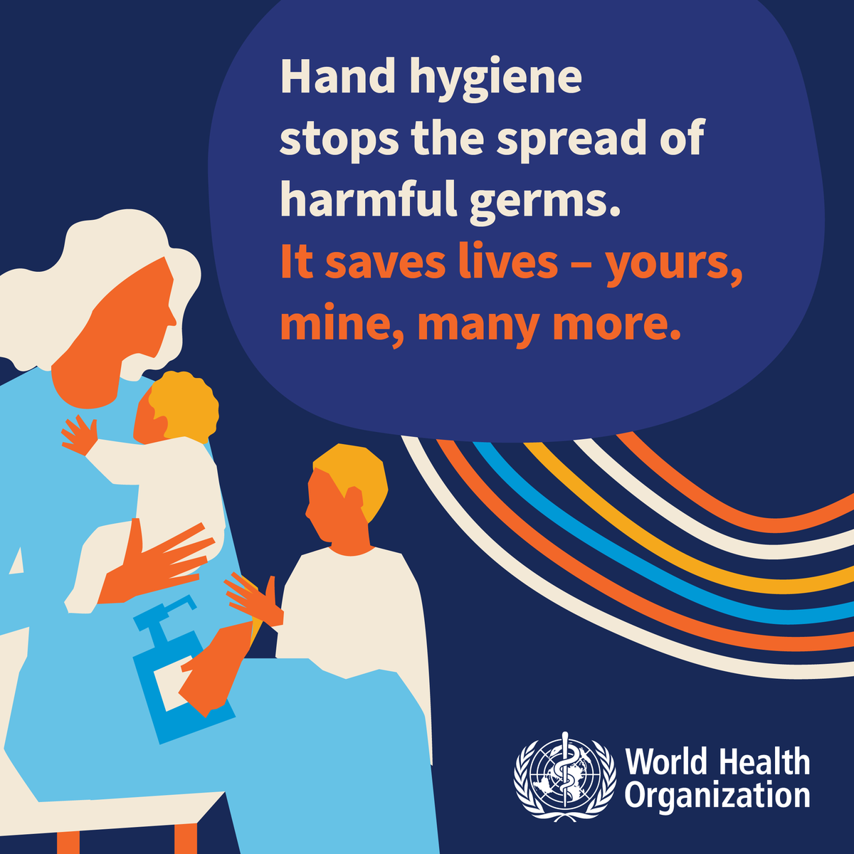 Today is also #WorldHandHygieneDay 🧼 Hand hygiene stops the spread of harmful germs. It saves lives. @WHO #HandHygiene #WHHD