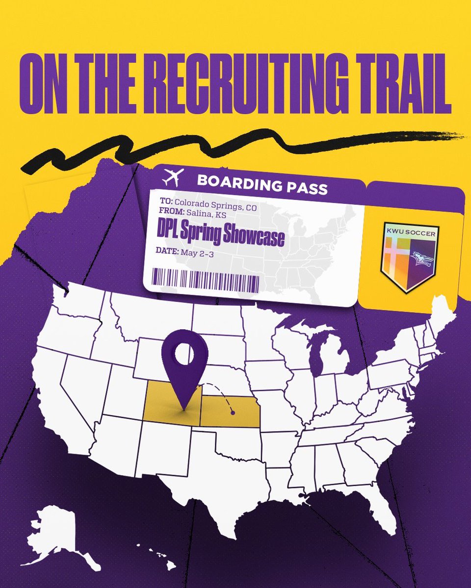 Coach @mikemac_024 is on the road the next few days at the DPL Spring Showcase in Colorado! You can email your schedules to him at Michael.McIntyre@kwu.edu. If you want to learn more about The Pack send us a DM or email. #RollYotes #JoinThePack 🐺⚽️🤘