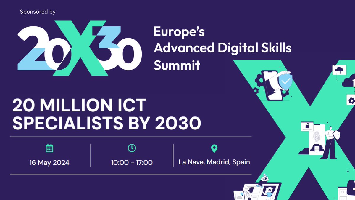 🚨ONLY 2 WEEKS LEFT UNTIL the @DigitalSkillsEU 20x30: Europe’s ADS Summit❗

🗓 16 May 2024
📍Madrid, Spain

👀See you there, as BDVA will be exhibiting❗

✅ Register NOW for this one-day free event and redefine Europe's digital future 👉 ti.to/leads-advanced…