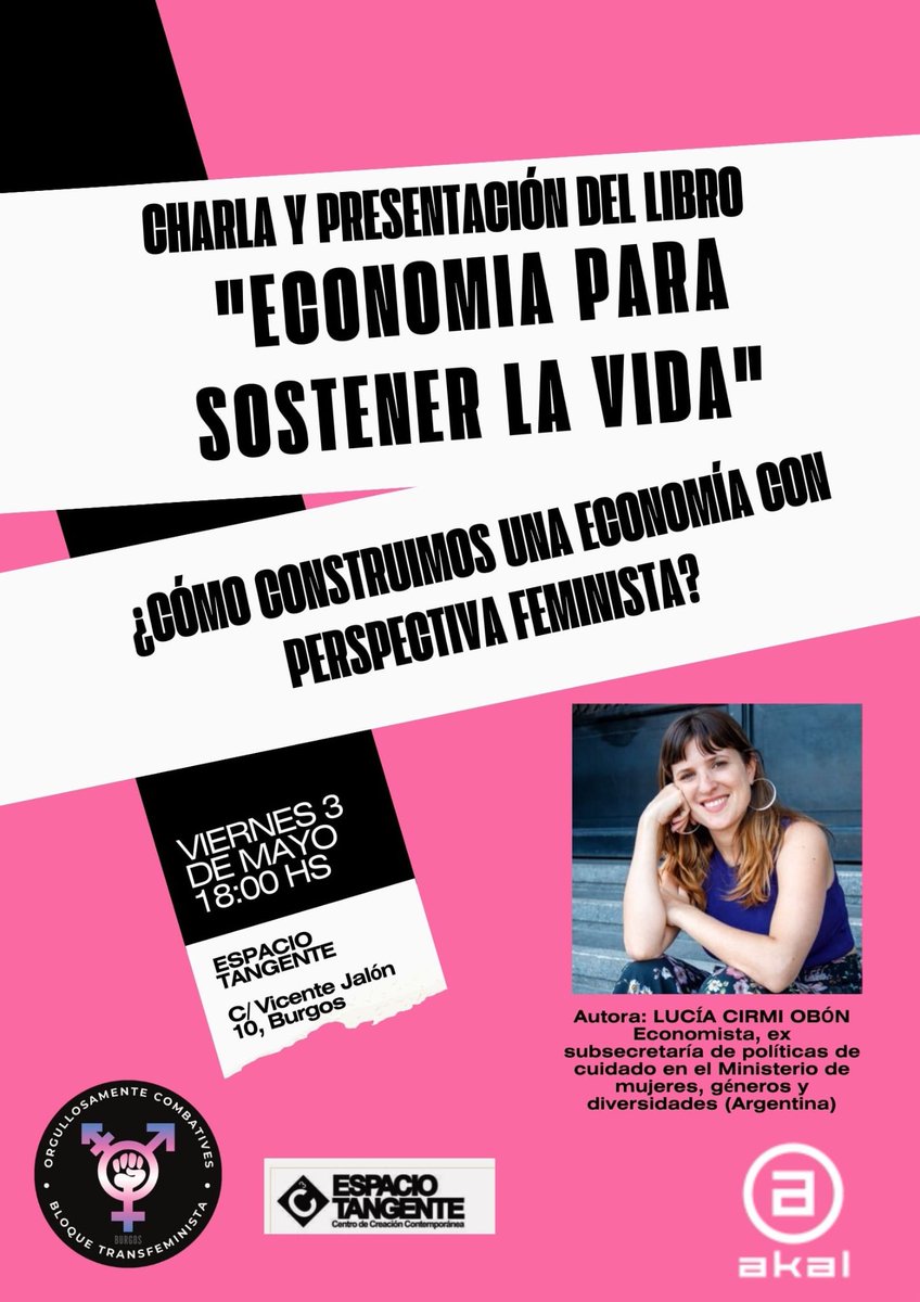 Felíz de estar presentando mi libro mañana por primera vez en en España 📚 @AkalEditor. Gran momento para hablar de economía feminista y de lo que está pasando en Argentina.