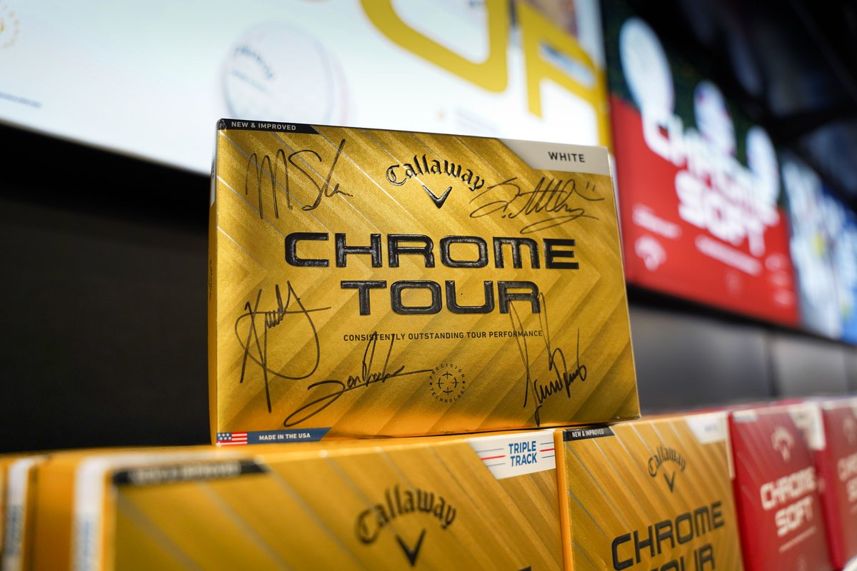 Want to win a @CallawayGolf box signed by @XSchauffele, @Samburns66, @msagstrom + @Jeeno_atthaya — plus, a dozen limited-edition PGA TOUR Superstore Chrome Tour golf balls? Head over to our Instagram to enter! DETAILS 👉 bit.ly/3Wih7Rw