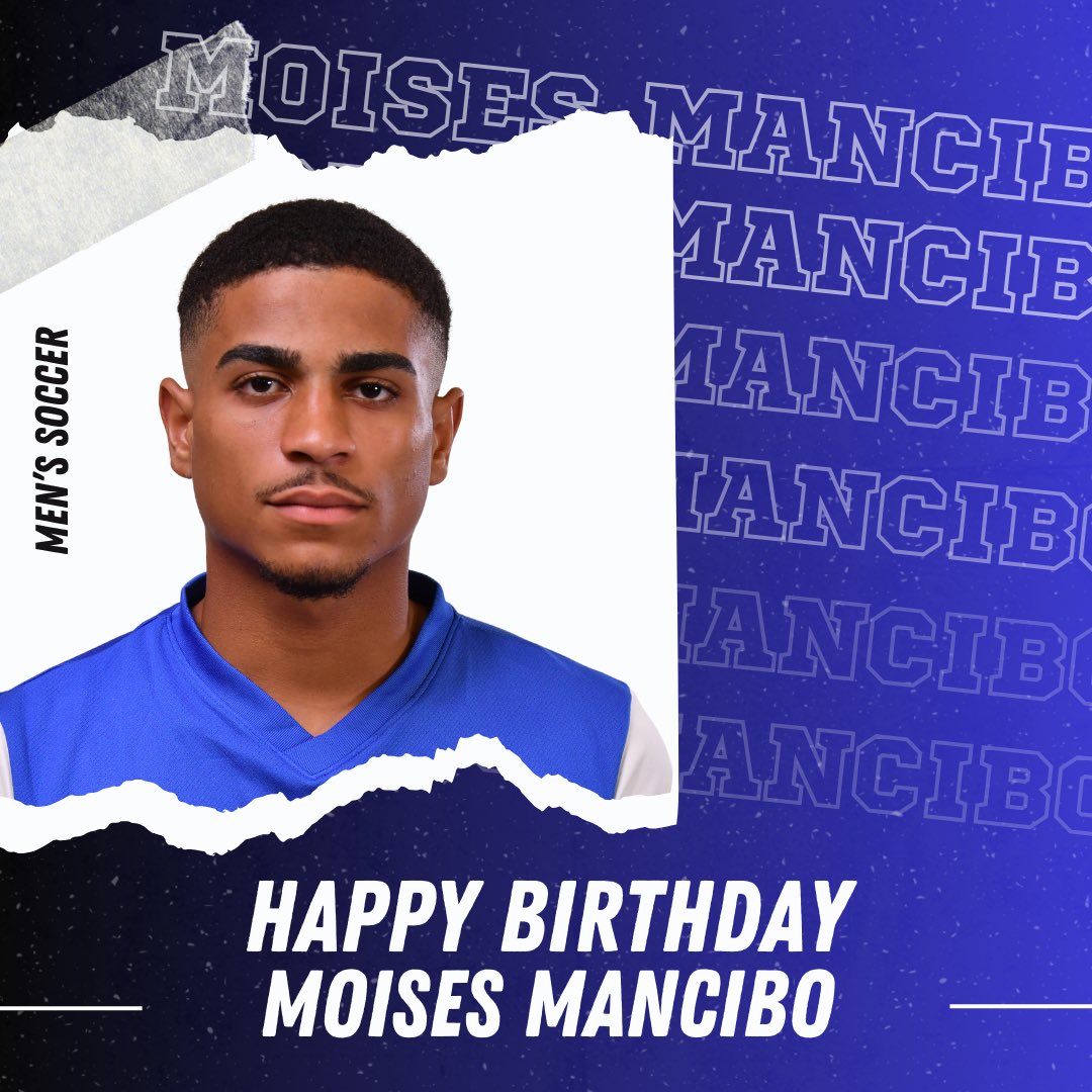 Wishing a happy birthday to Moises Mancibo, a member of our Men’s Soccer team! Have the best day, Moises 🥳